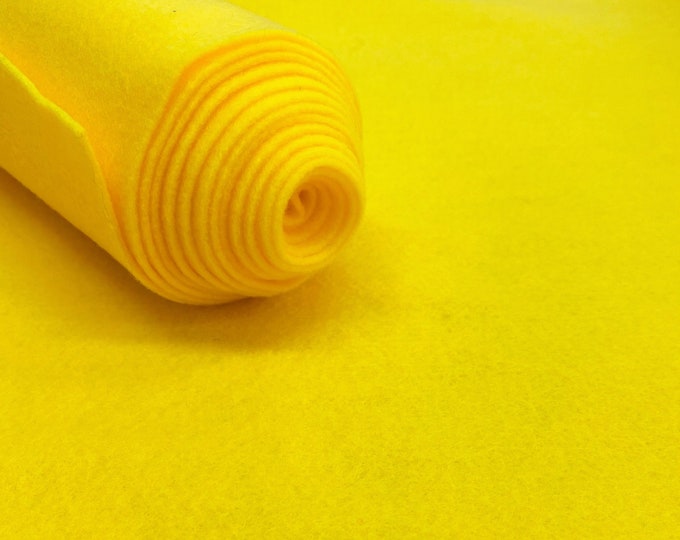 Neon Yellow Acrylic Felt Fabric_ "72 Wide _ Thick Quality Felt Fabric By The Yard _ Felt By The BOLT _ Wholesale Price