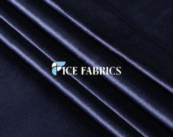 Tela de tapicería de terciopelo suave azul marino Royal cortada a medida – Tela de gran gramaje para sofá, sillón, silla, cortinas y visillos / VelvetRoyal