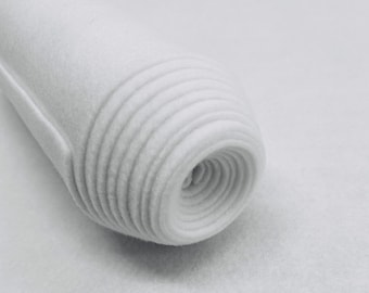 White Acrylic Felt Fabric_ &quot;72 Wide _ Thick Quality Felt Fabric By The Yard _ Felt By The BOLT _ Wholesale Price