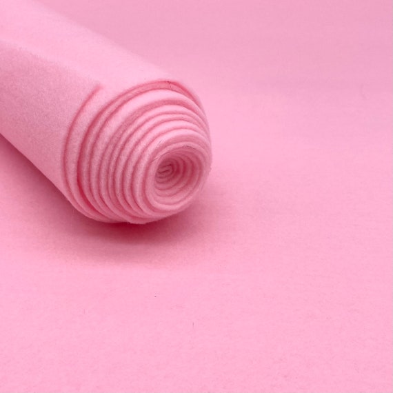 Acrylic Felt Fabric Pink / 72 Wide/Sold by The Yard