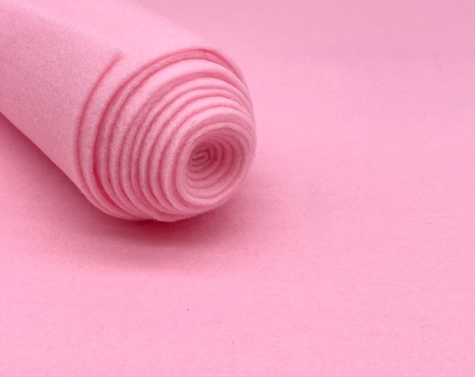 Baby Pink Acrylic Felt Fabric_ "72 Wide _ Thick Quality Felt Fabric By The Yard _ Felt By The BOLT _ Wholesale Price