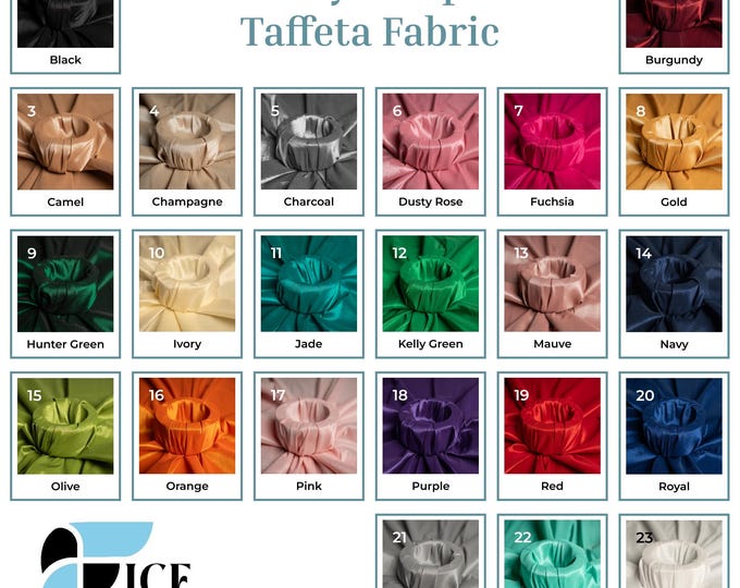 Stretch Taffeta Fabric By The Yard Nylon Spandex Taffeta Fabric for Dress, Clothing, costume, Bridal Wear (60” Wide)