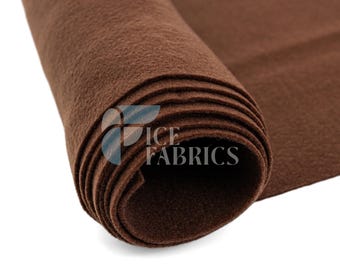 Light Brown Acrylic Felt Fabric_ "72 Wide _ Thick Quality Felt Fabric By The Yard _ Felt By The BOLT _ Wholesale Price