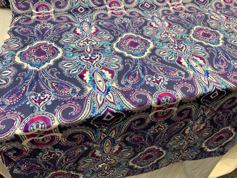 100 Rayon challis Fabric By The Yard_ Organic Soft Rayon Etsy