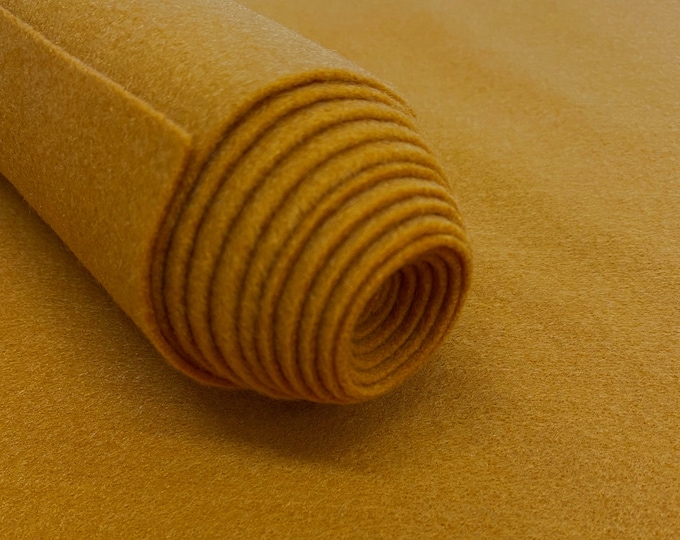 Antique Gold Acrylic Felt Fabric_ "72 Wide _ Thick Quality Felt Fabric By The Yard _  Felt By The BOLT _ Wholesale Price
