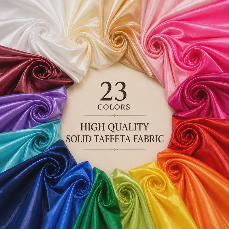 Burgundy Taffeta Fabric Sold By The Yard _ ''60 WIDTH _ Polyester High Quality Taffeta Fabric_ Decoration, Dresses, Clothing Fabric image 8