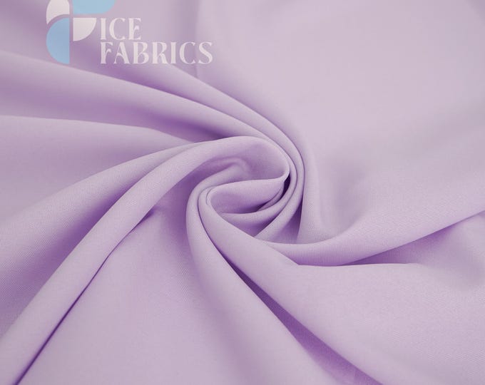 Lilac Solid Poly Poplin Fabric by the Yard for Clothing, Crafts and Decorations | Poplina Luxe