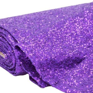 Fabulous Purple Spangle/Glitz Sequins 55&quot; Sold by Yard tablecloths fashion wedding prom dresses