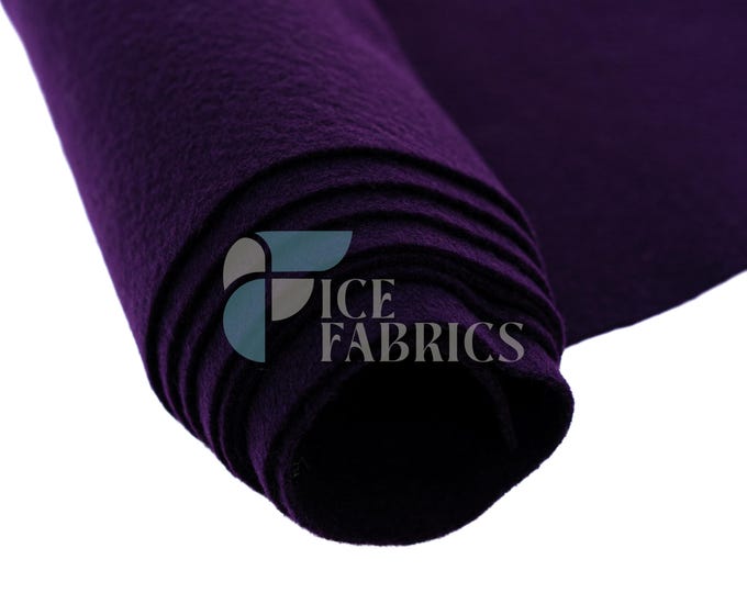 Purple Acrylic Felt Fabric_ "72 Wide _ Thick Quality Felt Fabric By The Yard _ Felt By The BOLT _ Wholesale Price