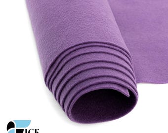 Lavendel Acryl Filz Stoff Meterware | Bastelstoff | 72 "Zoll breit | Dicker Acrylfilzstoff