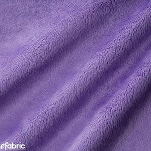 light Purple New Faux Fur |  Fleece Minky Fabric By The Yard | Faux Fur Fabric | 58’’ Wide | Thick and Soft