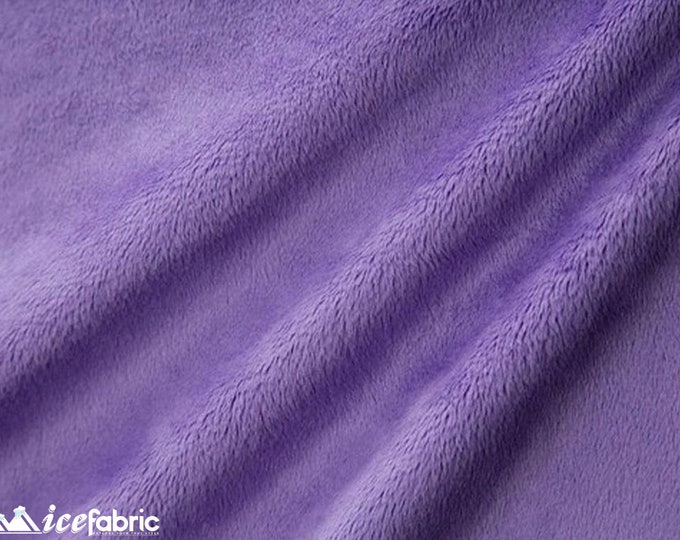 light Purple New Faux Fur |  Fleece Minky Fabric By The Yard | Faux Fur Fabric | 58’’ Wide | Thick and Soft