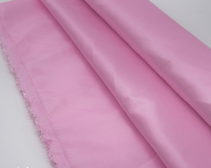 Luxury Taffeta Fabric By The Yard _ Baby Pink_ "60 WIDTH _ Solid Taffeta Fabric at Wholesale Price