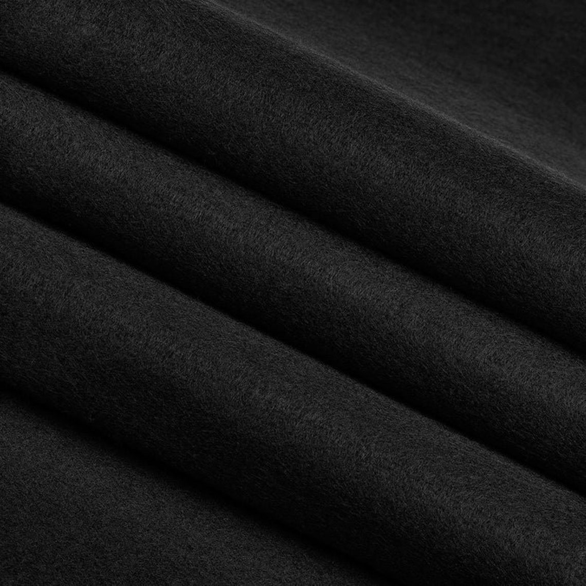 Black Acrylic Felt Fabric_ 72 Wide _ Thick Quality Felt Etsy