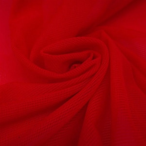 Red_ 4 WAY Stretch Spandex Power Mesh Stoff Bulk Stock / / weiche, leichte dehnbare Stoff für Kleider, Dekorationen und Modenschau.