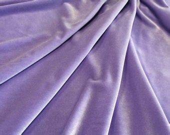 Purple Stretch Velvet Fabric