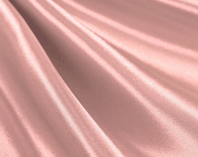 Dusty Rose _ Medium High Quality Satin Fabric Sold By The Yard/ 60'' Wide Inches Used For Dresses, Decorations, Fashion Show/Wholesale Price