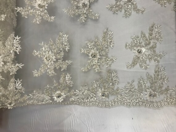 Tissu Design satin Ivoire Design Tissu perles maille dentelle tissu mariée mariage vendu par Yard vêtements, vestes jupes, des applications, nappes, chemins de 49d979 Tissu Design satin Ivoire Design Tissu perles maille dentelle tissu mariée mariage vendu par Yard vêtements, vestes jupes, des applications, nappes, chemins de 49d979