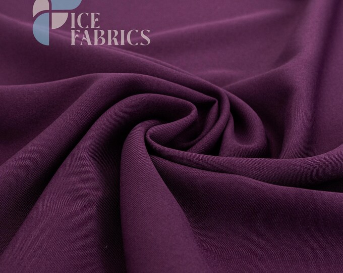 Raisin Solid Poly Poplin Fabric by the Yard for Clothing, Crafts and Decorations | Poplina Luxe