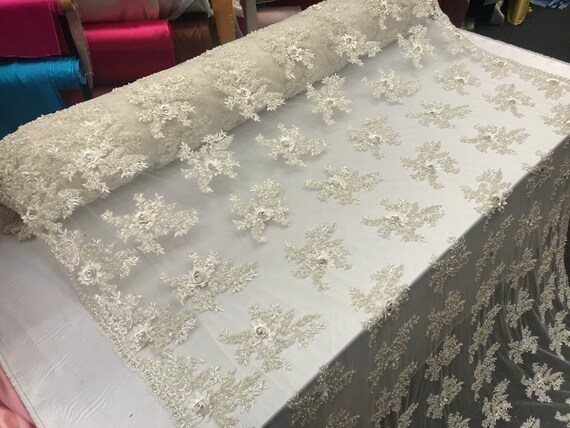 Tissu Design satin Ivoire Design Tissu perles maille dentelle tissu mariée mariage vendu par Yard vêtements, vestes jupes, des applications, nappes, chemins de 49d979 Tissu Design satin Ivoire Design Tissu perles maille dentelle tissu mariée mariage vendu par Yard vêtements, vestes jupes, des applications, nappes, chemins de 49d979