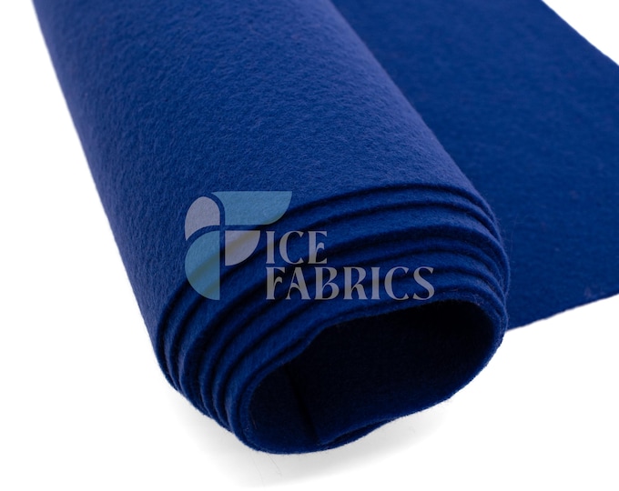 Royal Blue Acrylic Felt Fabric_ "72 Wide _ Thick Quality Felt Fabric By The Yard _ Felt By The BOLT _ Wholesale Price