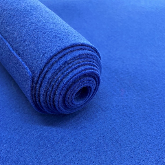 Royal Blue Acrylic Felt Fabric_ 72 Wide _ Thick Quality Felt