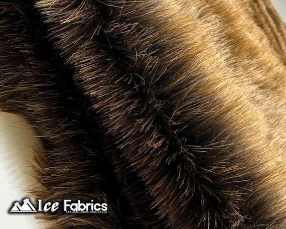 Buy Brown Crazy Bear Faux Fur Fabric By The Yard