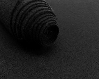 Black Acrylic Felt Fabric_ &quot;72 Wide _ Thick Quality Felt Fabric By The Yard _ Felt By The BOLT _ Wholesale Price