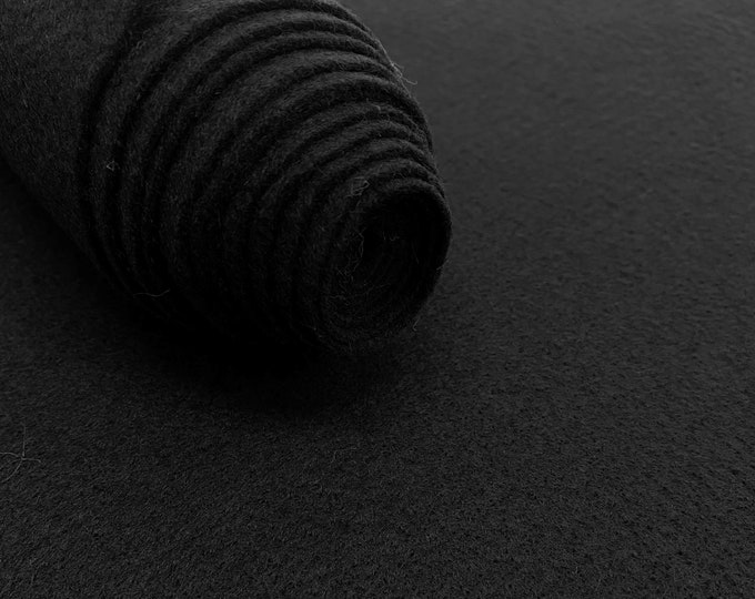 Black Acrylic Felt Fabric_ "72 Wide _ Thick Quality Felt Fabric By The Yard _ Felt By The BOLT _ Wholesale Price