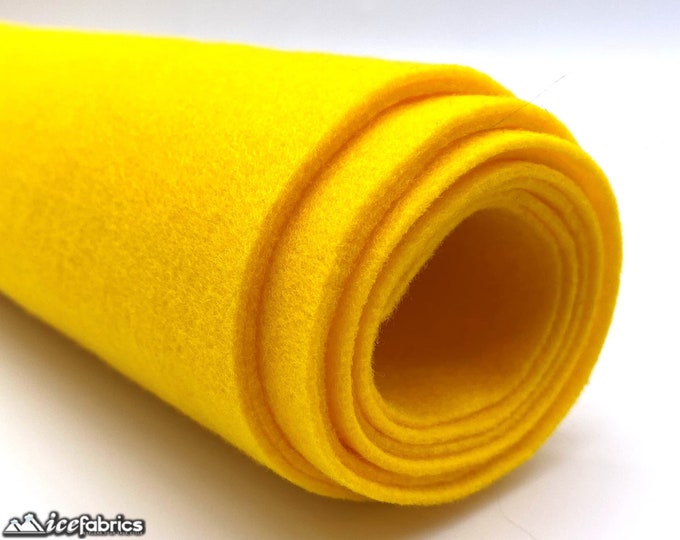 Mango Acrylic Felt Fabric By The Yard | Crafts Fabric | 72” Inches Wide | Thick Acrylic Felt Fabric