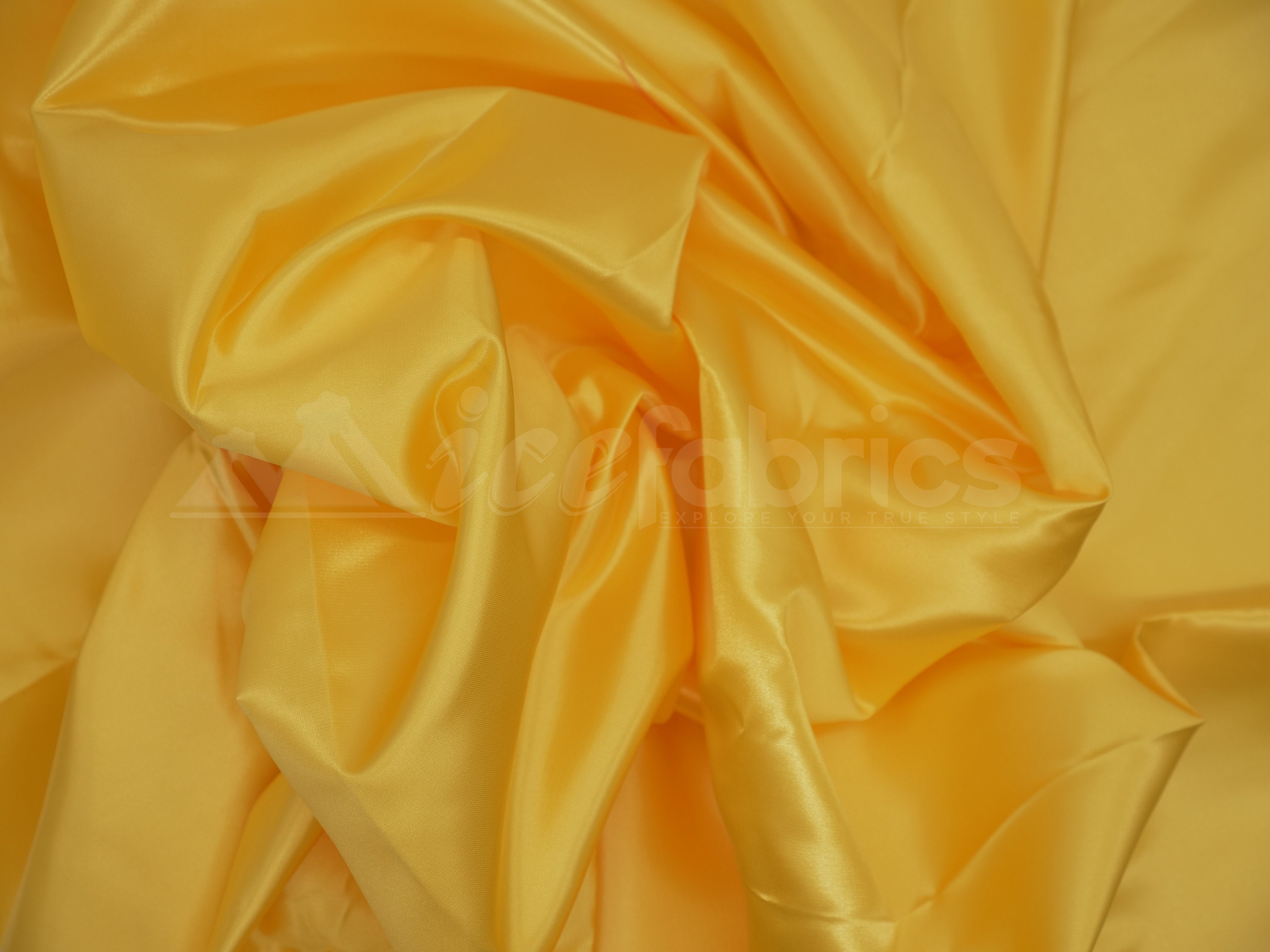 Yellow Satin Fabric By the Yard - ColorsBridesmaid