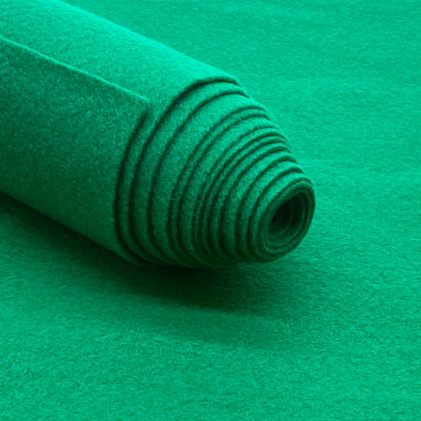 Kelly Green Acrylic Felt Fabric_ "72 Wide _ Thick Quality Felt Fabric By The Yard _ Felt By The BOLT _ Wholesale Price