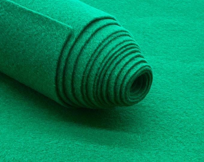 Kelly Green Acrylic Felt Fabric_ "72 Wide _ Thick Quality Felt Fabric By The Yard _ Felt By The BOLT _ Wholesale Price