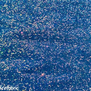 Sky Blue Irisierende Glitzer Vinyl Kunststoff Bulk Stock | Stickdatei Vinyl Stoff | 0,8 mm dicker irisierender Glitzerstoff