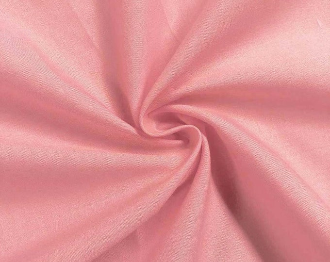 Candy Pink_ High Quality 60 Wide Poly cotton Fabric By The Yard/Costumes, Decor, Dresses, Shirt Clothing, Garments Bed Spreads Pillow Cases