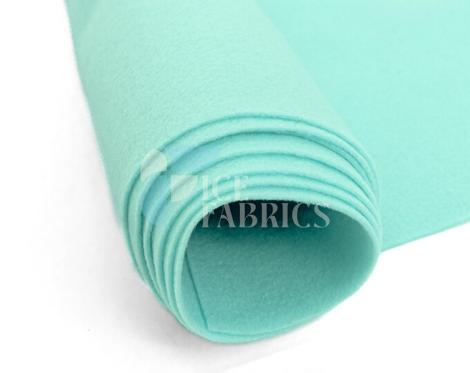 Aqua Acrylic Felt Fabric_ "72 Wide _ Thick Quality Felt Fabric By The Yard _ Felt By The BOLT _ Wholesale Price