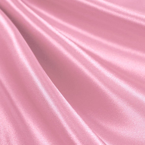 Pink_ Medium High Quality Satin Fabric Sold By The Yard/ | Etsy