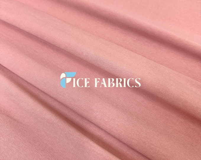 Mauve 4 Way Stretch knit Cotton Spandex Fabric By The Yard Spandex Cotton Jersey Fabric