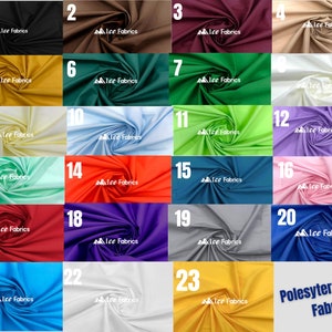 Cotton Polyester Broadcloth Fabric | Cotton Fabric By The Yard (60” Wide) | Soft Fabric | Sewing, Bedding, Curtains