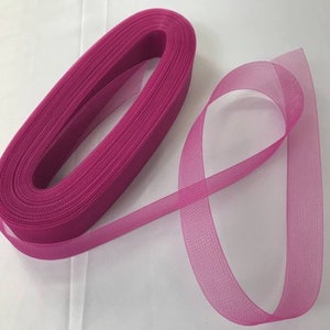 Horsehair - 2 Inch Crinoline Braid Trim Fuchsia For Wedding Bridal Prom Decorations 10 Yards
