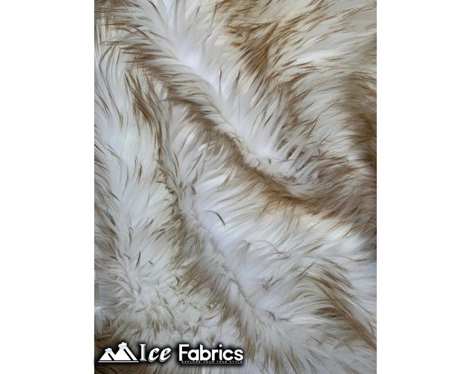 Fox Canadian Faux Fur Fabric By The Yard | Animal Fake Fur Long Pile | 60” Wide | Throw Blanket, Jacket, Decoration