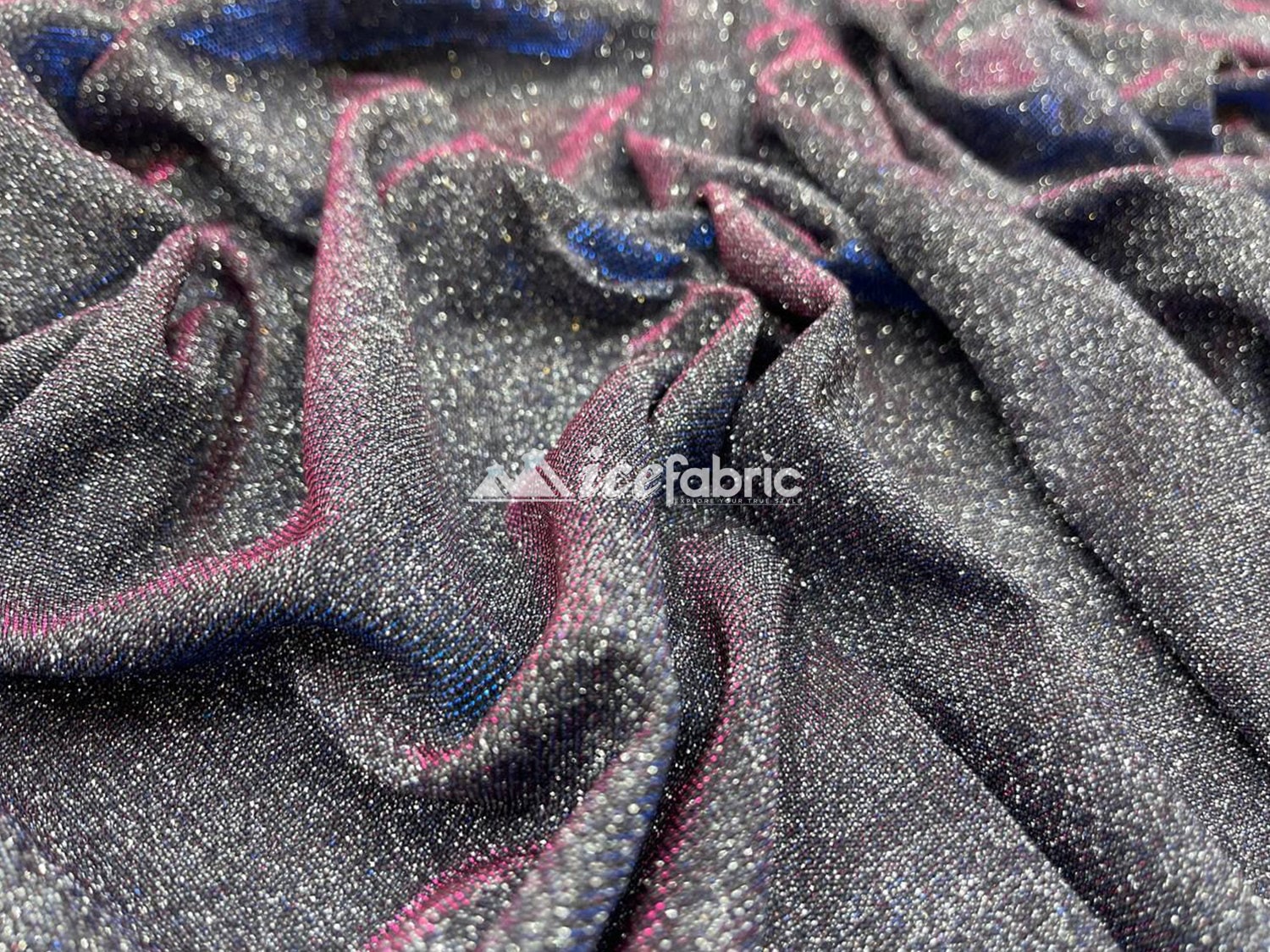 Stingray Sparkle PU Coated Spandex Fabric by the Yard 