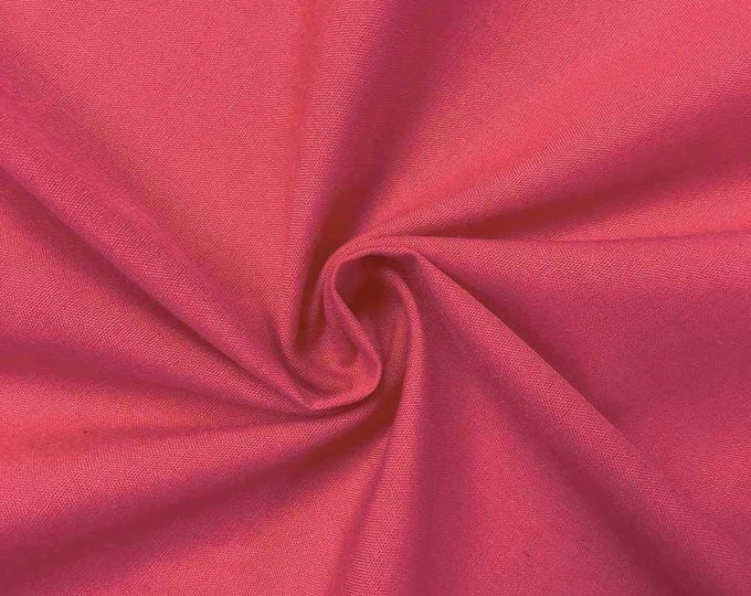 Fuchsia_ High Quality 60 Wide Poly cotton Fabric By The Yard/Costumes, Decor, Dresses, Shirt Clothing, Garments Bed Spreads Pillow Cases