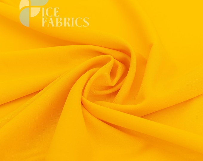 Mango Solid Poly Poplin Fabric by the Yard for Clothing, Crafts and Decorations | Poplina Luxe