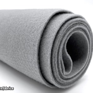 May include: A roll of gray felt fabric. The felt is soft and smooth, and it is perfect for crafting projects.