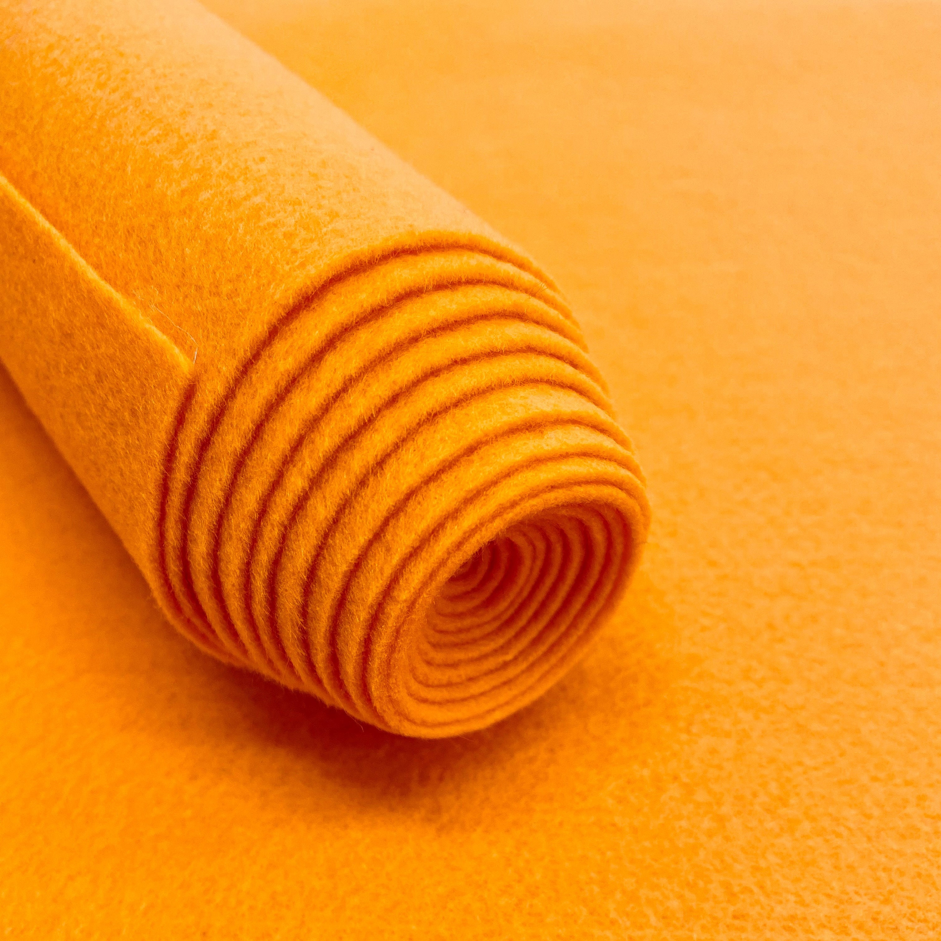 Acrylic Soft Felt Fabric Sheets Fiber Sheets Light Orange 70x39 Inch 2mm  Thick 