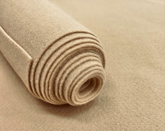 Taupe Acrylic Felt Fabric_ "72 Wide _ Thick Quality Felt Fabric By The Yard _ Felt By The BOLT _ Wholesale Price