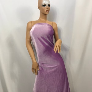 Tecido de veludo elástico tecido lilás tecido de veludo pelo quintal tecido de costura vestuário, fantasias, roupas de dança, decorações