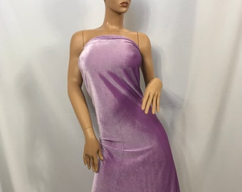 STRETCH SPANDEX SAMT LILA BTY URLAUB, FORMELLE KLEIDUNG, FESTZUG