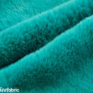 Mallard Bunny Faux Fur Thick Minky Fabric By The Yard | Ultra Soft 0.5&quot; Short Pile Rabbit Fur Fabric | 60&quot; Wide Minky Rabbit Fur